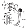 Prime-Line Black Push Button Latch with 1-1/2 in. Hole Center 1 Set K 5082